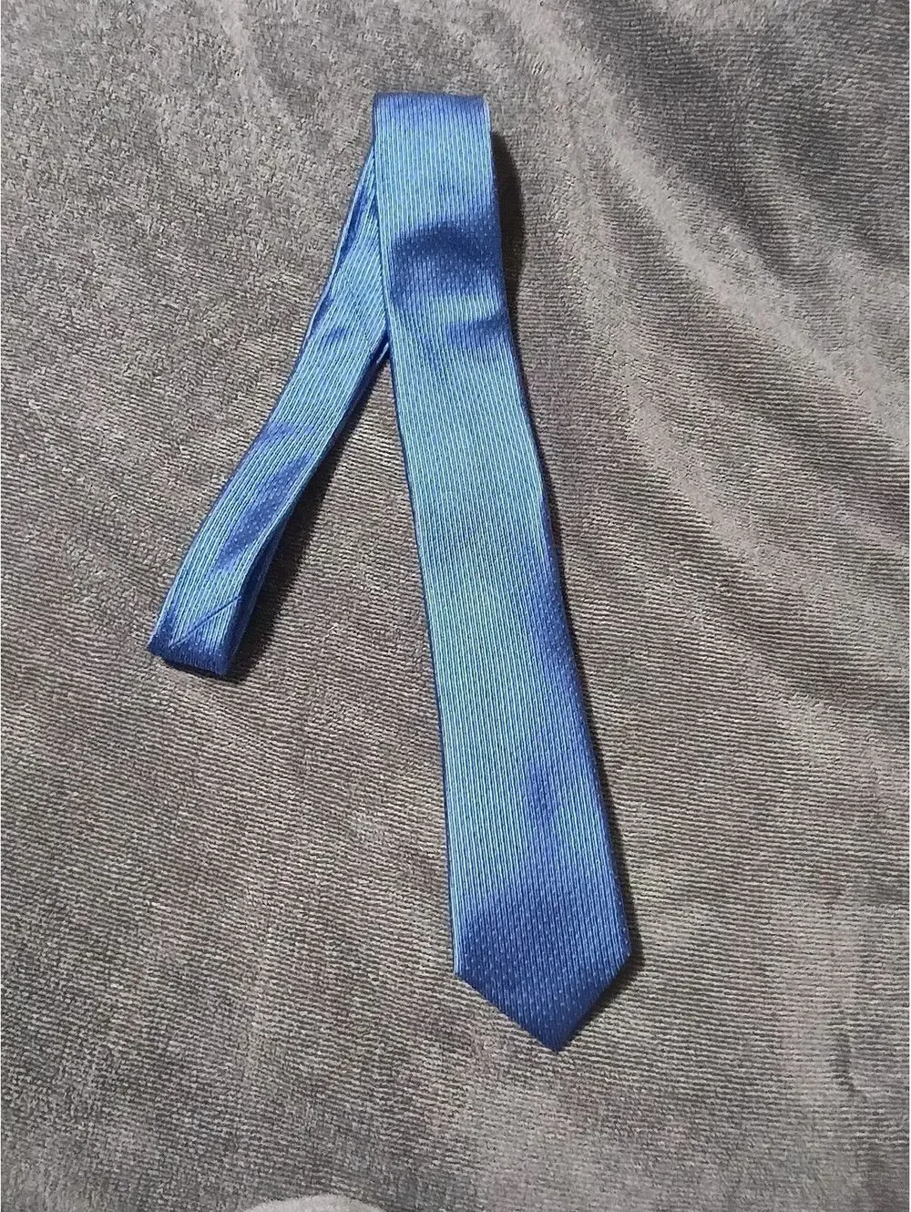 Michael Kors Blue 100% Silk Skinny Tie – Men's Designer Necktie